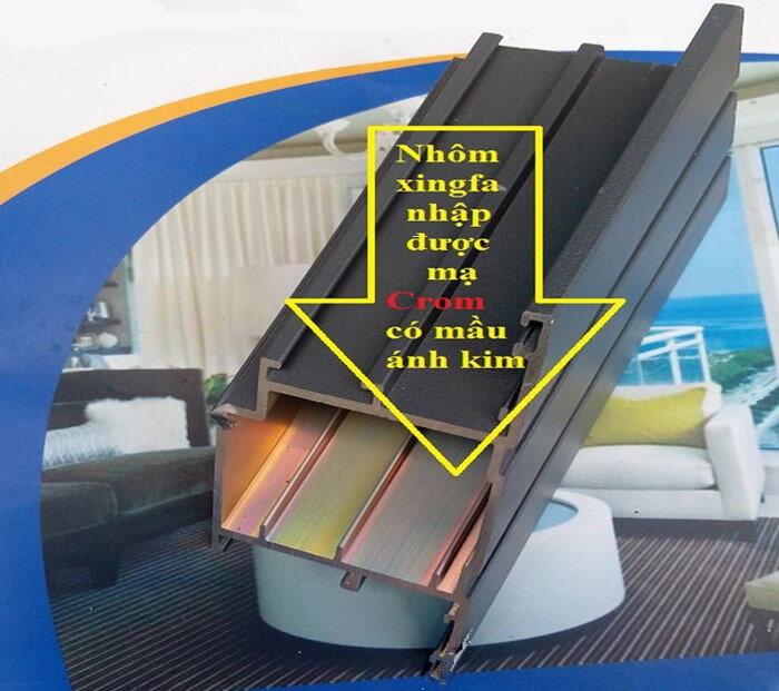 Phân biệt cửa nhôm Xingfa chính hãng bằng cách nhìn trực quan vào sản phẩm