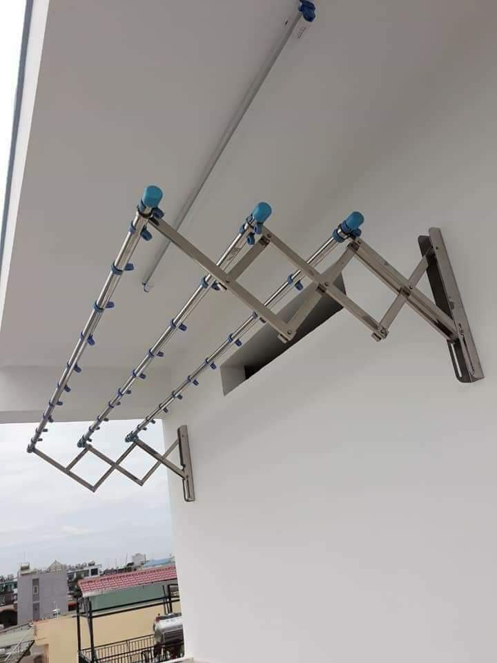 Giàn phơi xếp inox hoà Phát bền bỉ với thời gian