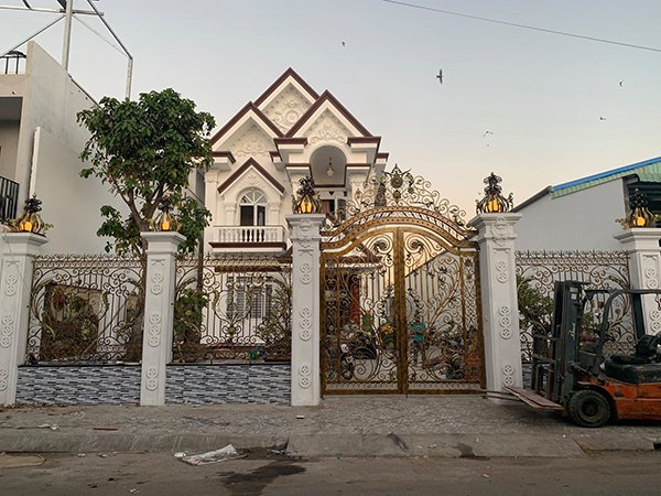 Mẫu hàng rào sắt nghệ thuật đẹp
