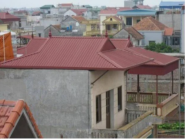 Mẫu mái tôn chống nóng nhà cũ