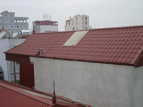 Mẫu mái tôn giả ngói