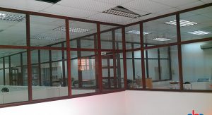Mẫu vách ngăn nhôm kính đẹp