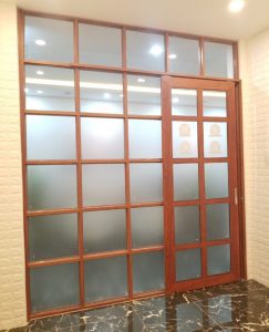 Mẫu vách ngăn nhôm kính đẹp