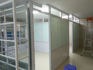 Mẫu vách ngăn nhôm kính đẹp