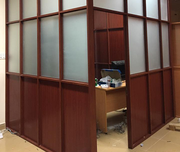 Mẫu vách ngăn nhôm kính đẹp giá rẻ